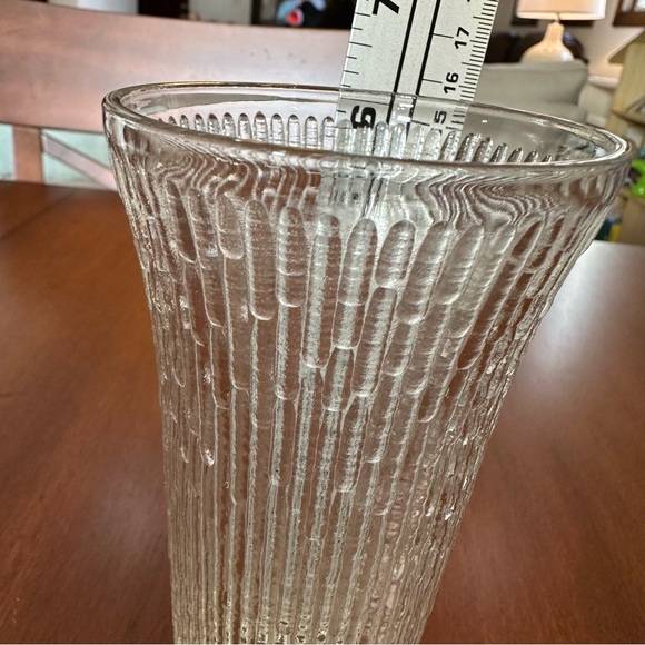 ๐3/$20๐ Jeanette Glass Finlandia Ice Tree Bark Flared Tumbler - Picture 4 of 5